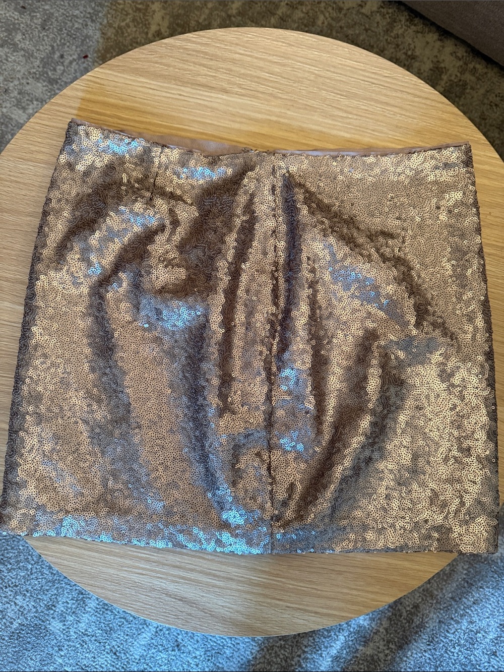 GAP Rose Gold Sequin Mini Skirt